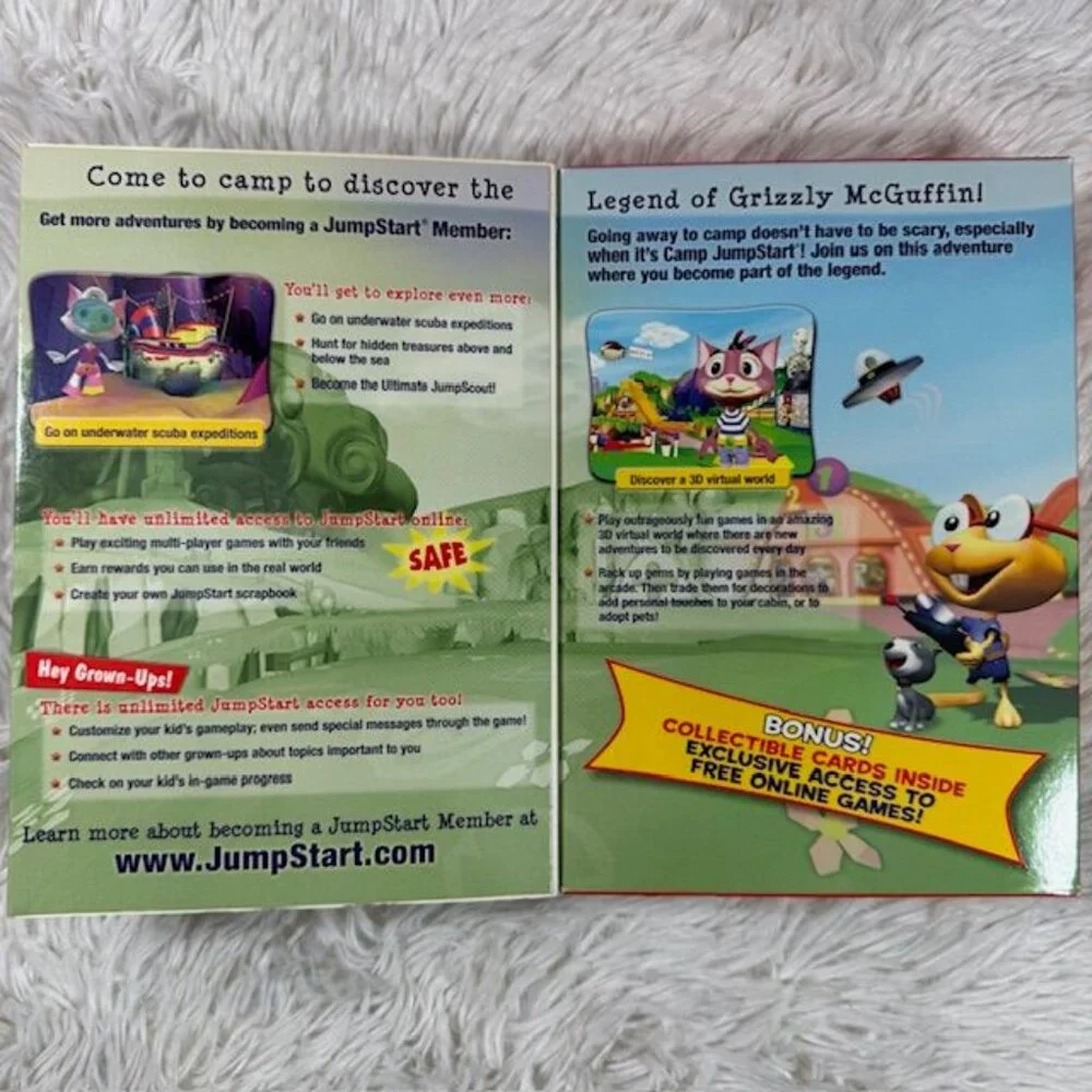 Jumpstart 3D Virtual World The Legend of Grizzly McGuffin PC CD-ROM Software